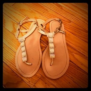 Gold sandals